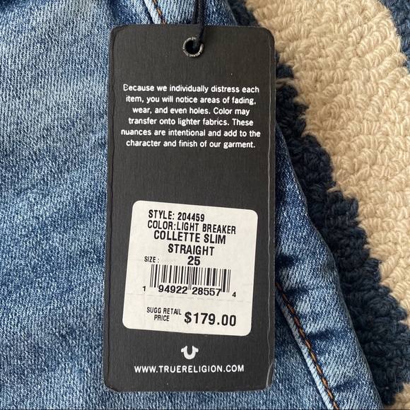 👖 TRUE RELIGION COLETTE SLIM STRAIGHT JEANS! - Picture 8 of 16